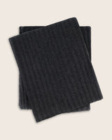 Brooklyn Loft Chunky Cashmere Throw in charcoal