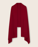 Voyage Cashmere Travel Wrap in deep red front view
