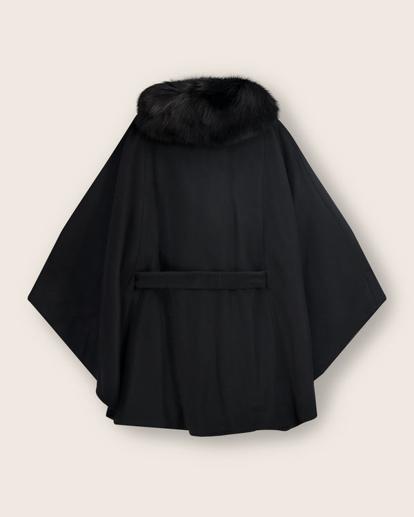 Duchess Cape in black back