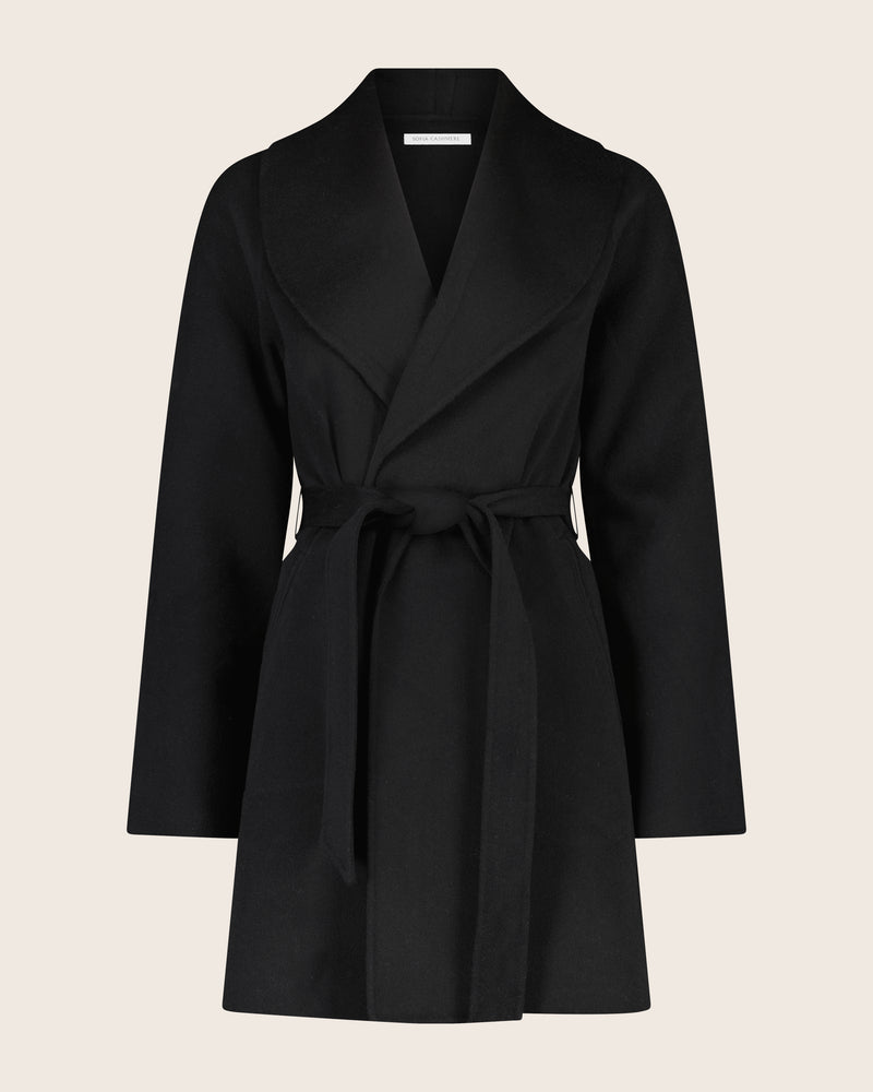 Victoria Coat in black front