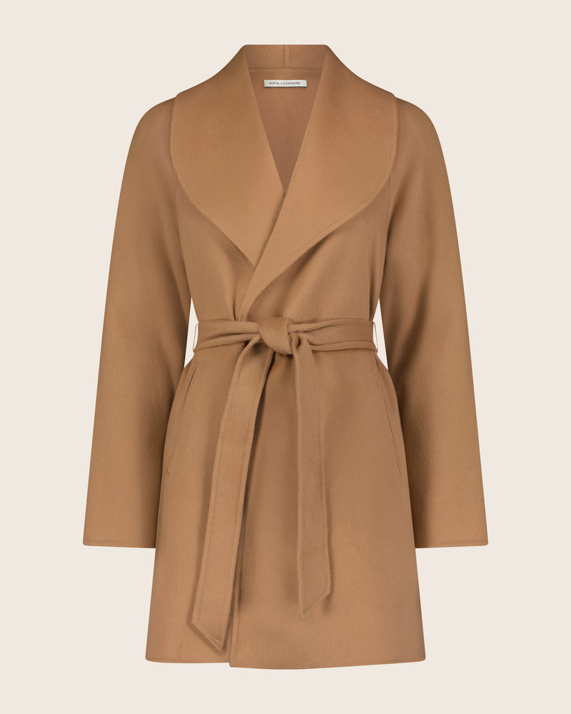 Victoria Coat in camel front