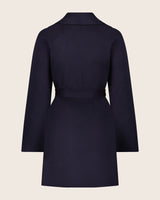 Victoria Coat in navy back