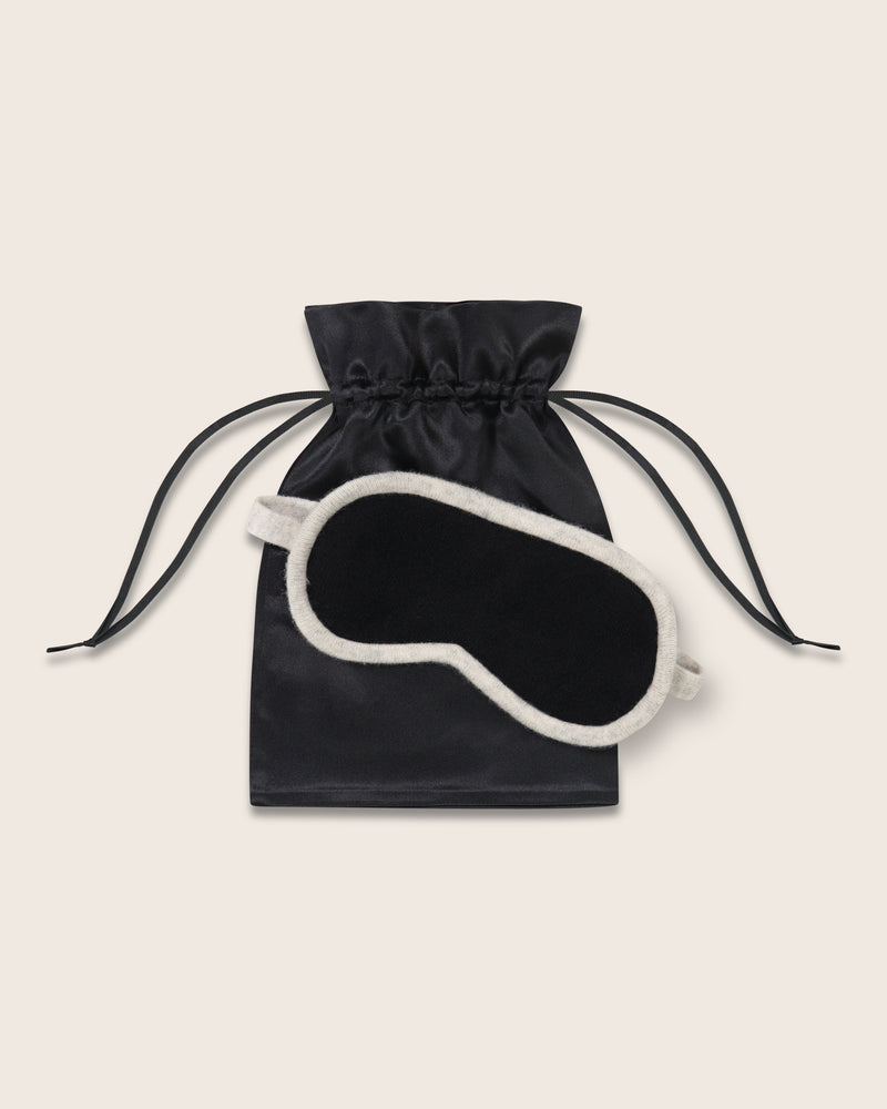 Serena Sleep Mask in Black/White