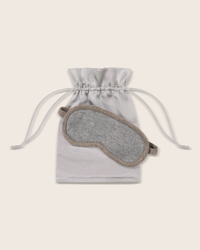 Serena Sleep Mask in Grey/Natural