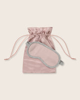 Serena Sleep Mask in Light Pink/Grey