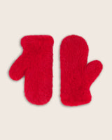 Mink Mittens in red