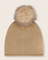 Miel Cashmere beanie in camel