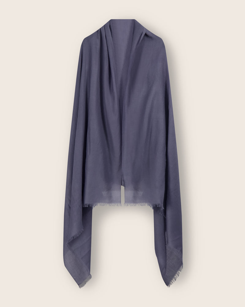 st tropez lightweight cashmere wrap in mauve purple