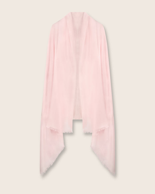 st tropez lightweight cashmere wrap in dusty pink